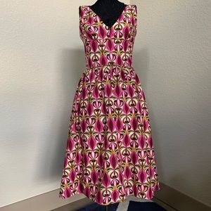 Laundry by Shelli Segal V-neck Bold Print Dress